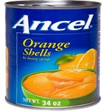 Ancel Orange Shells in Syrup 34 oz